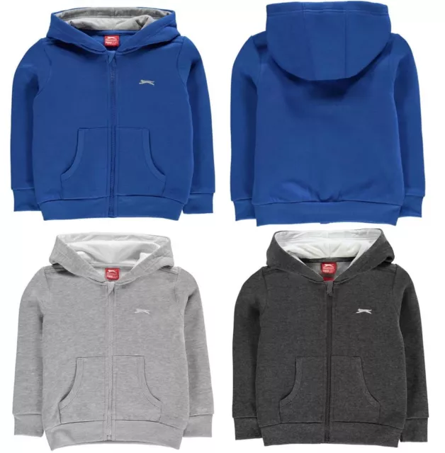 SLAZENGER Veste Sweat Capuche Survêtement Enfant  Fille Garçon 5-6 ans Unisexe