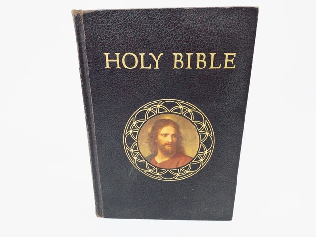 Holy Bible Vintage 1953 Catholic Action Edition Illustrated Good Will Publishers