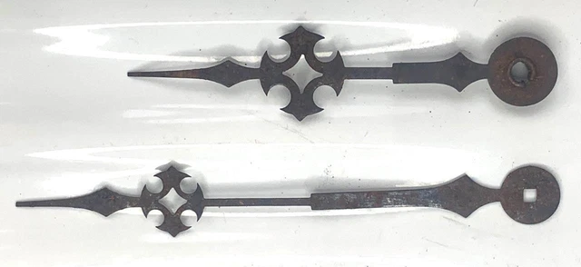 Antique Clock Hands for Longcase Clock - Matching pair - Clockmakers Spares