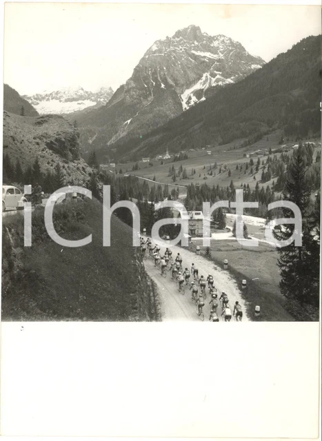 Vintage Press Photo Cycling Giro d'Italia 1955 Couriers Print 21x27 cm