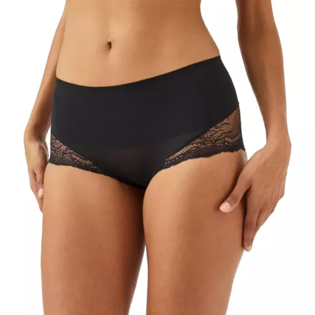 SPANX Undie-techtable Lace Hi-Hipster Panty Very Black - NWT