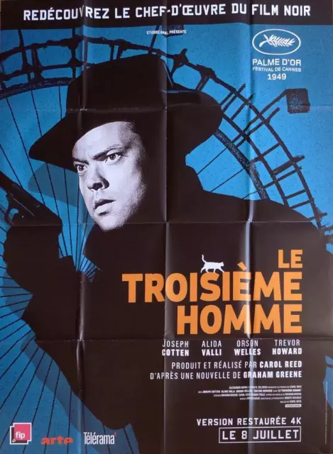 The Third Man - Welles / Reed / Cotten - Reissue Large French Movie Poster