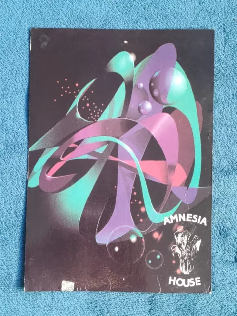 Amnesia House Rave Flyer, 1990's Rave Flyers, A5