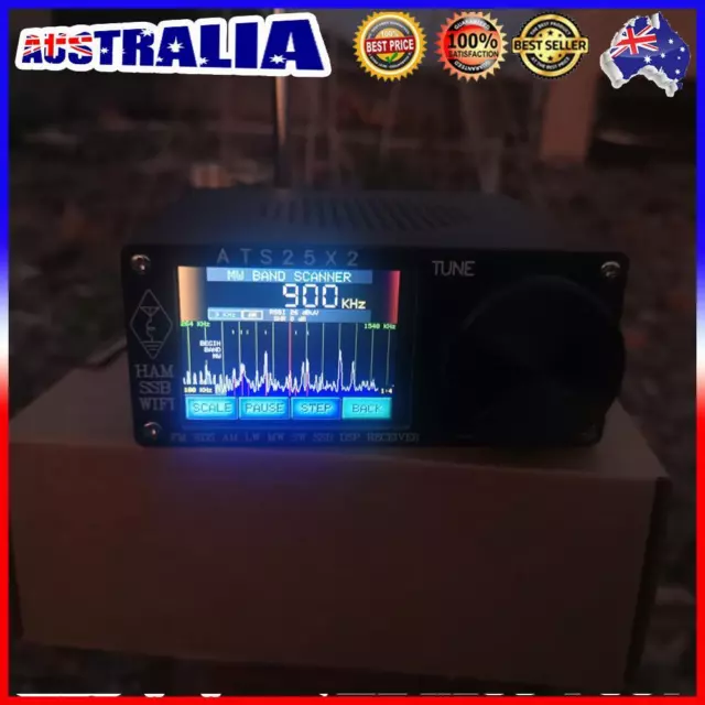 A# Full Band Radio Receiver Touch Screen Portable Receiver Aluminium Alloy ATS-2