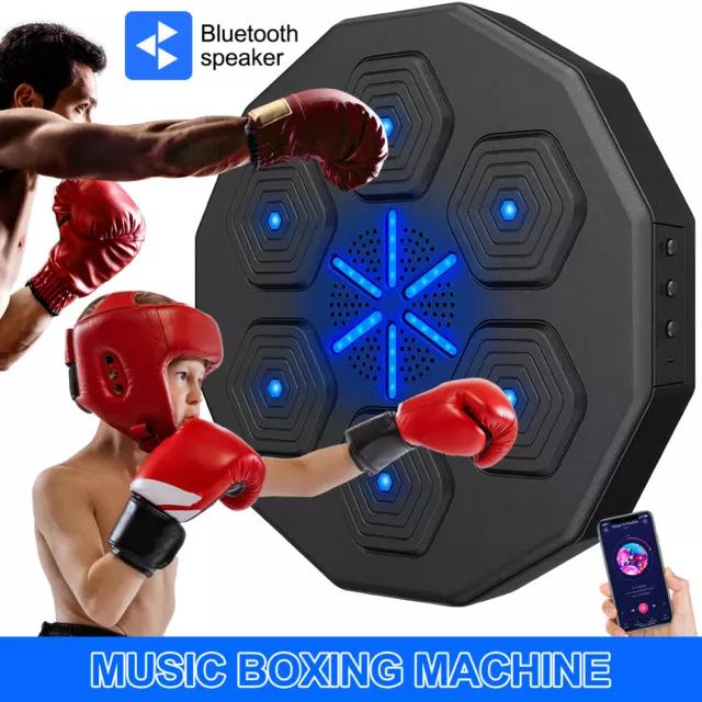 Boxing Training Machine Target Wall Mount Bluetooth Music Indoor React Exercise