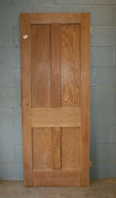 Door 29 3/4" x  77 1/4"   Pine Victorian Door 4 Panel Internal ref 335A