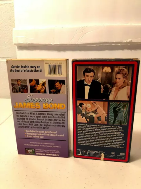JAMES BOND 007 Collection British Secret Agent Movie VHS Tape Lot Of 16 ...