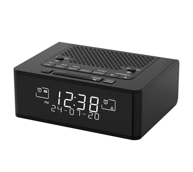 Radio numérique DAB + FM, écran LED, Radio, réveil... - Grandado