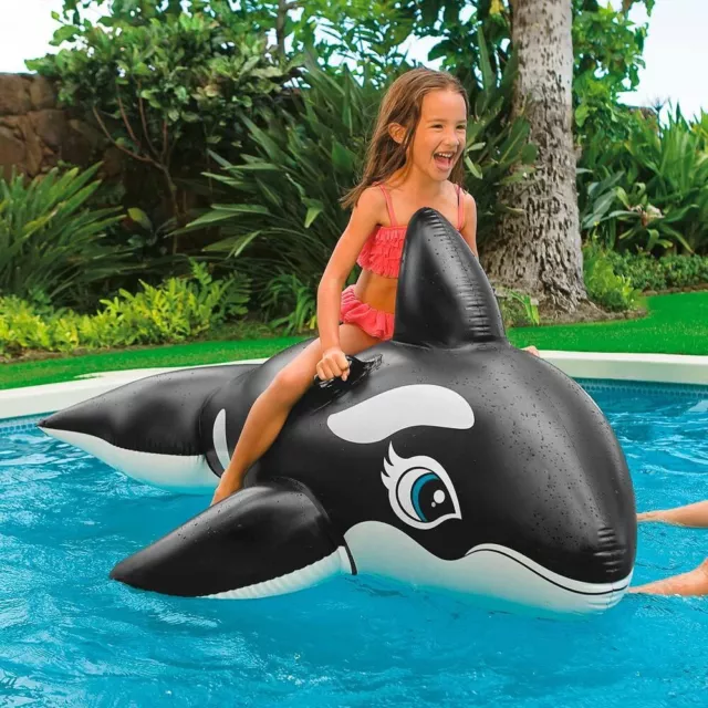 Intex 58561EP - Reittier Whale, 1,93m x 1,19m  schwarz 2