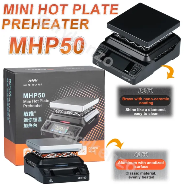 Miniware MHP50 Hot Plate Preheater Upgrade Constant Heating Soldering Station