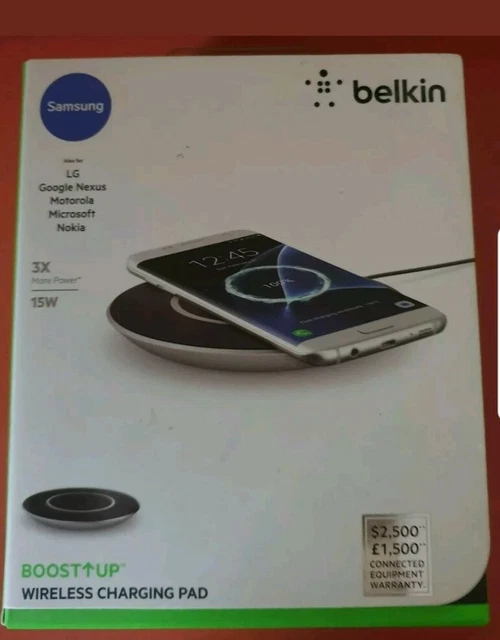 BELKIN BOOST UP WIRELESS CHARGING PAD 15W FAST Qi - INCLUDING UK PLUG !!!