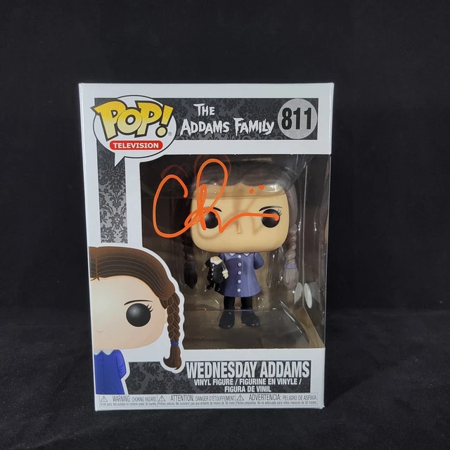Christina Ricci signed Wednesday Addams Funko Pop Vinyl Figure JSA COA