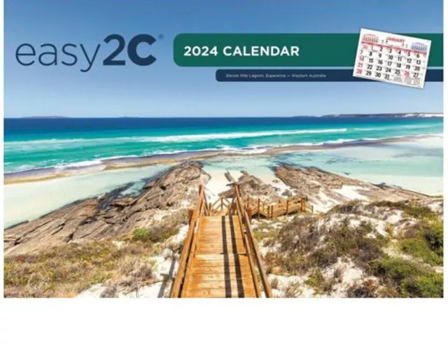 2024 Big Print EsE-2C Calendar 2024 Easy to See A4 Wall Big Print FREE POSTAGE