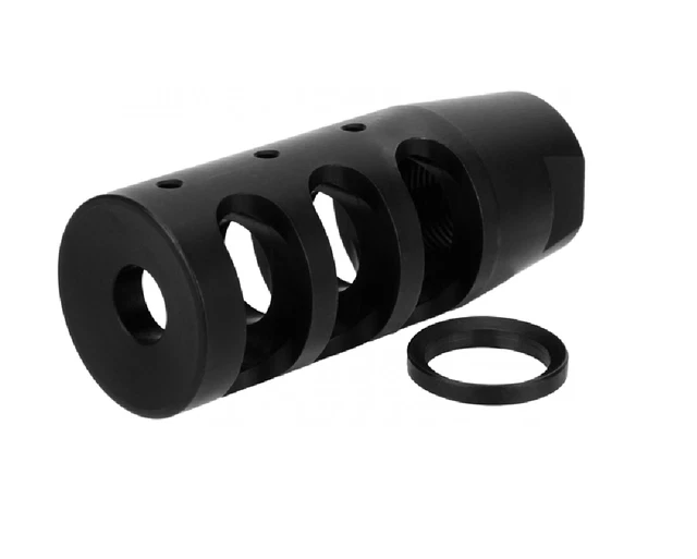 9MM 1/2X28 TPI Compensator Muzzle Brake USA Made Nitride + Free Crush ...
