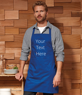 Chefs Apron Printed With Your Text. Cooking BBQ Craft Baking Catering Kitchen