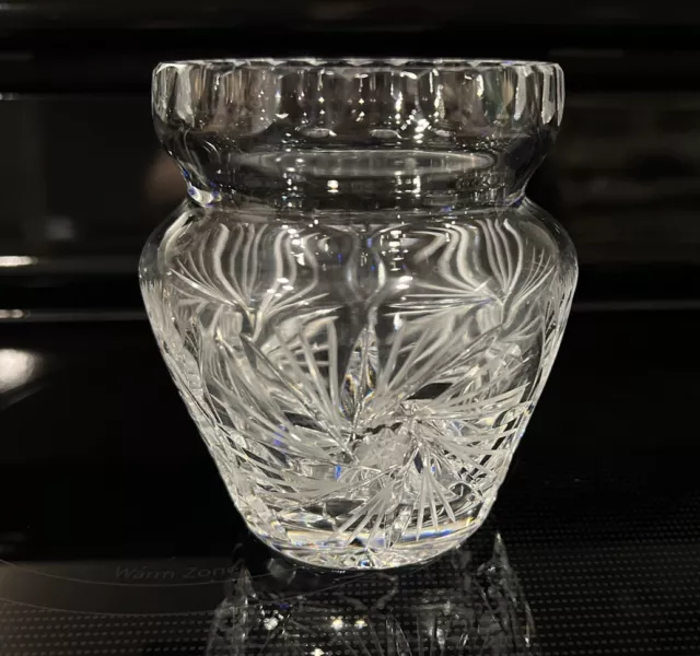 Waterford Lismore Crystal Biscuit Barrel Cookie Jar WITHOUT Lid 6.5 Inch