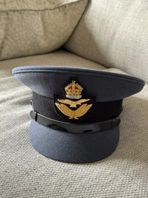 RAF Royal Air force officer No:1 dress Cap/ Hat with RAF King's III Crown Badge