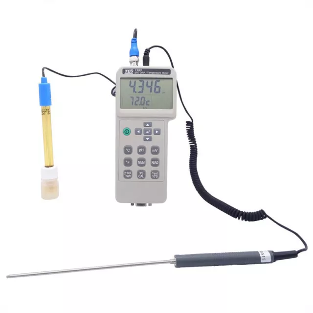 TES-1380K PH/ORP/Temperature Meter