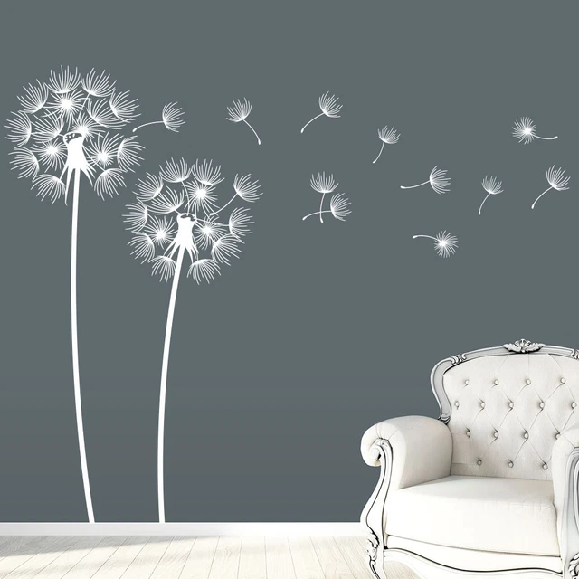 KLEBEHELD Pusteblumen Wandtattoo 140cm - Individuelle Wanddekoration Mit Samen