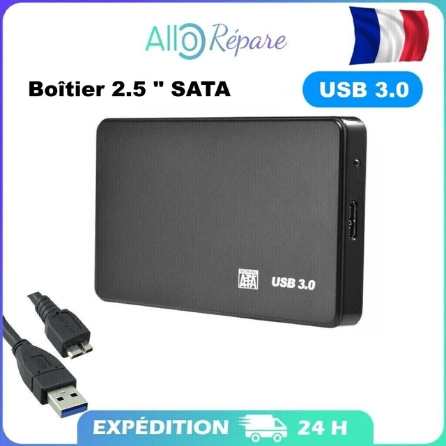 Boîtier Disque Dur Externe adaptateur 2.5 " SATA  USB 3.0 Pour HDD SSD et câble