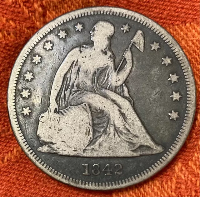 1842 Seated Liberty Dollar - VG