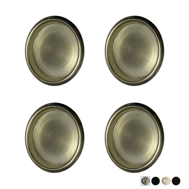 4 Pack Closet Door Finger Pull 2-1/8”, Sliding Barn Door Hardware Kit, Round