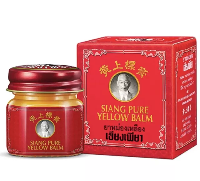 40 g Siang Pure Yellow massage Balm Muscle Pain Relieve Sprain Bruises