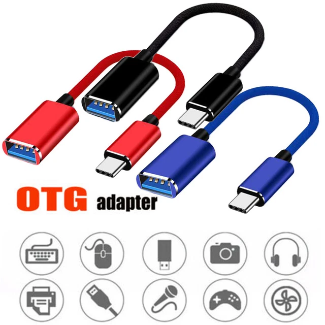Lot De 2 Adaptateurs USB 3.1/2.0 (Type A Femelle) Vers USB-C (Type C) OTG - Neufs, Pour Connexion De Périphériques