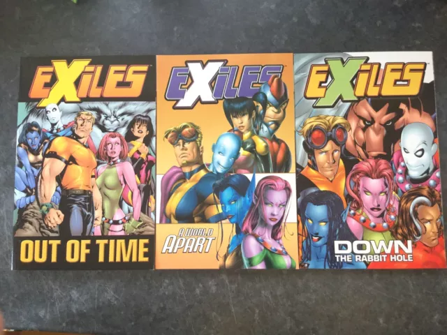 Marvel Exiles: Vol 1-3 Down The Rabbit Hole, aus der Zeit, eine Welt für sich,