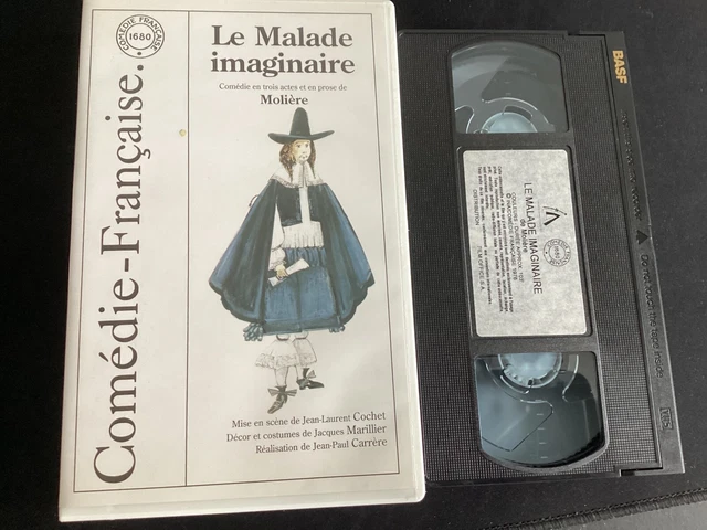 VHS LE MALADE Imaginaire, Moliere, Comedie Francaise, Theatre Jean-Paul