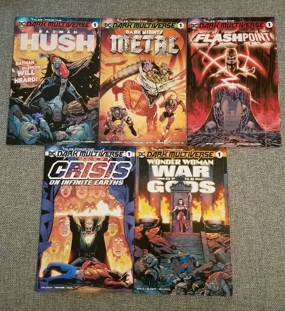 DC Comics Dark Multiverse 5 Book Lot Hush Flashpoint Metal Crisis NM Near Mint