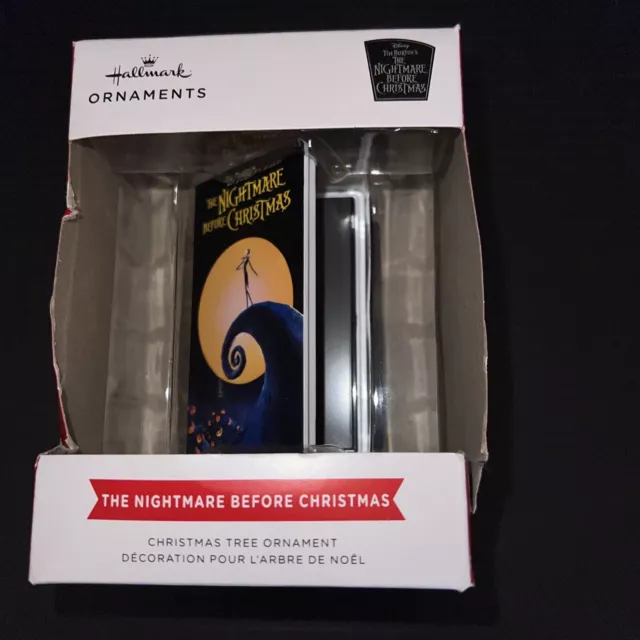 DISNEY NIGHTMARE BEFORE Christmas Hallmark Ornament 2021 VHS Walgreens