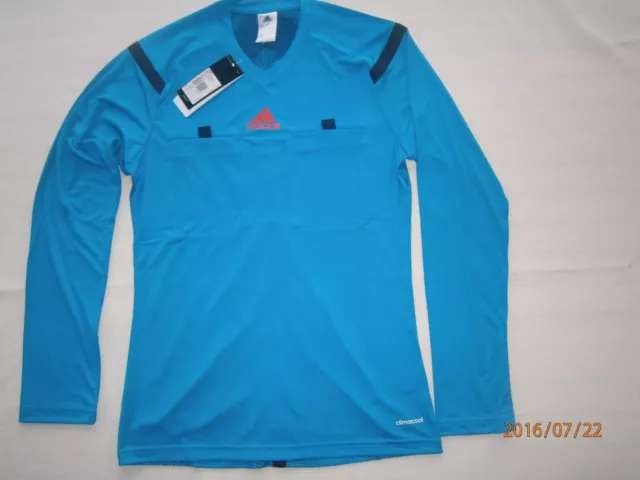 Adidas Schiedsrichter Referee Trikot 2014 blau langarm FIFA UEFA DFB  NEU!!!