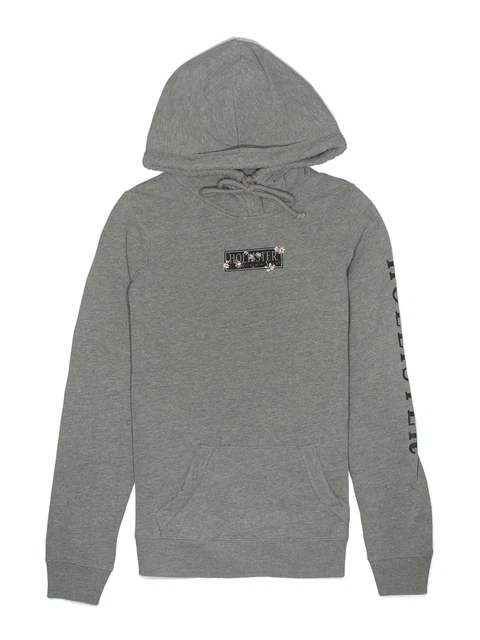 Hollister Girls Gray Pullover Hoodie S Youth