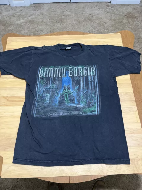 Very Rare Dimmu Borgir Eonian Shagrath Double-Sided T-Shirt Black Metal  Size 3XL