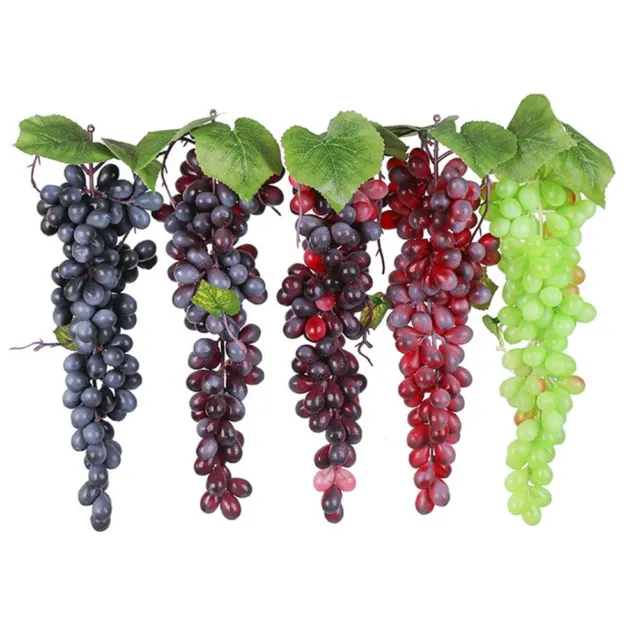 Faux fruits réaliste avec raisin artificiel pour fête de bureau à domicile