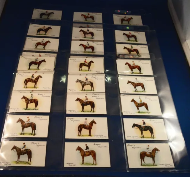 Early 1900s SET of 50 Trading Cards: Race Horses: DERBY & GRAND NATIONAL CHAMPS