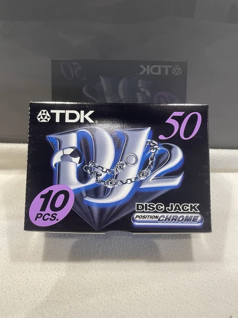 Lot de 9 cassettes TDK vintage D60 haute capacité de type I neuves scellées - France