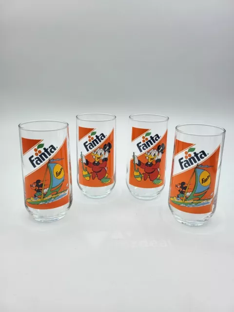 4x Fanta Disney Trinkglas Gläser Sammeln 200ml