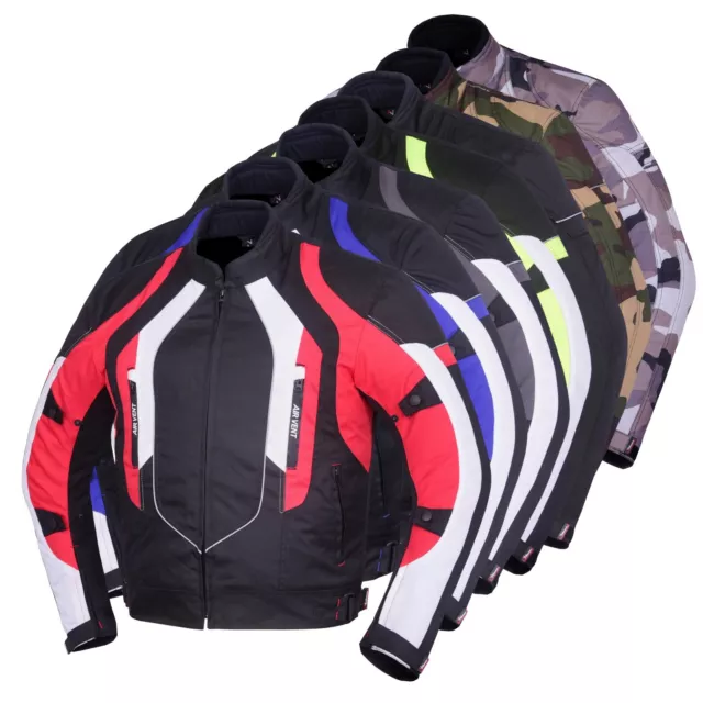 Men's Motorcycle Motorbike Jacket Waterproof Textile CE Armoured Quality Codura