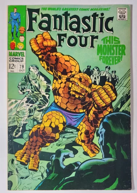 Fantastic Four #79 Mid Grade 1968 Marvel Android Man Crystal Stan Lee Jack Kirby