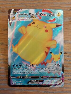 celebrations surfing pikachu