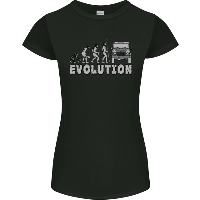 4X4 Evolution Off Road Roading Funny Womens Petite Cut T-Shirt