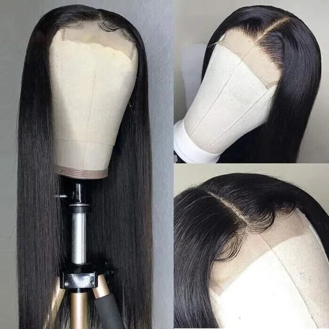 Perruque Cheveux Humains Indiens 18 Pouces (46 Cm) - Noir Naturel - Style Brésilien - Neuve Sans étiquette