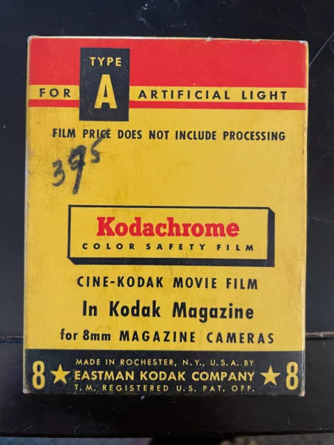 Kodachrome Cine-Kodak Movie Film KA 460 Type A Exp 10/1958 VTG Sealed 8mm 25 ft