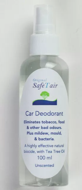 Fast Acting Car Air Sanitiser & Freshener - Alcohol & Perfume Free -100% Natural