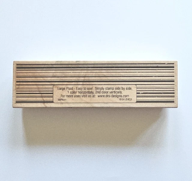 PLAID MAKER DRS Rubber Stamp Texture background border zp21
