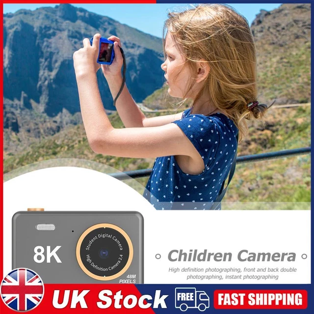80MP 2.4 inch HD Screen Kids Digital Video Photo Camera with 32GB Card (Black)