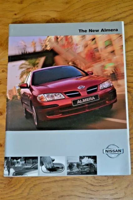 Vintage 2000 Nissan Almera Promotional Sales Brochure