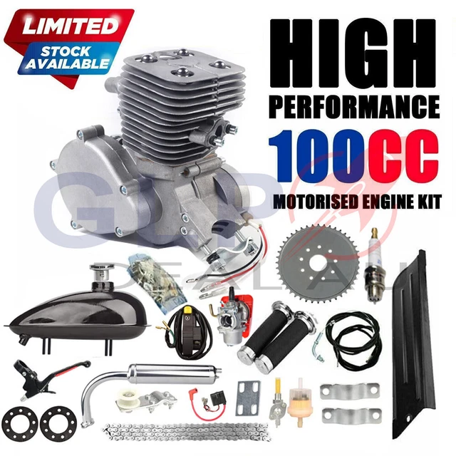 100CC MOTORIZED PUSH Bike Motorised Bicycle Petrol Gas 2 Stroke